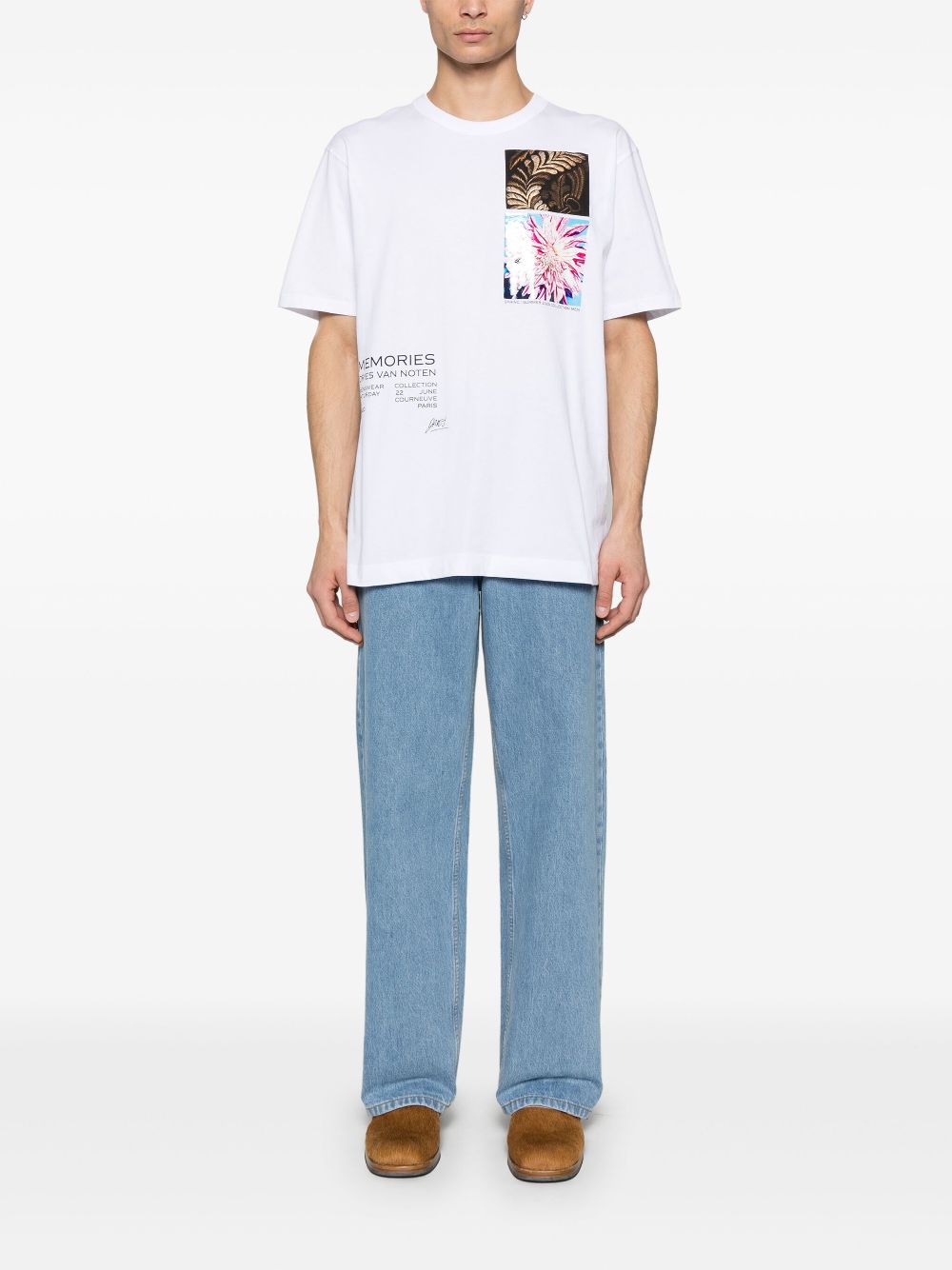 25ss Dries Van Noten HEER PR 1600 Tシャツ L Dries Van Noten Heer Pr 1600 M.K.Ss.T Shirt Whi – Balardi