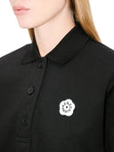 Kenzo Boke Flower 2.0` Embroidered Polo Shirt In Cotton