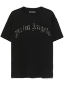 Palm Angels T -shirt med buet logo