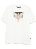 Palm Angels Crystal Pin Up T -shirt