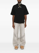 Palm Angels T -shirt med buet logo