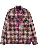 Palm Angels Checked Shirt With Curved Logo