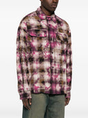 Palm Angels Checked Shirt With Curved Logo