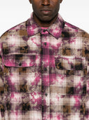 Palm Angels Checked Shirt With Curved Logo