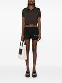 Palm Angels Sports Shorts With Logo Print