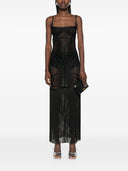 The Attico Midi Dress With Embroidery