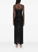 The Attico Midi Dress With Embroidery