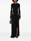 The Attico Long Dress With Cut Out Detail