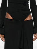 The Attico Long Dress With Cut Out Detail