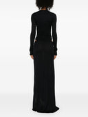 The Attico Long Dress With Cut Out Detail