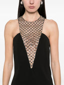 The Attico Short Dress With Beaded Decoration