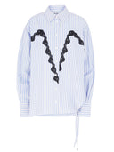 La chemise ATTico White et Navy Blue