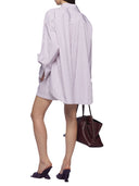 The Attico White And Purple Shorts