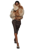 The Attico Beige Two Tone Jacket