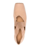 Uma Wang Ballerinas z skrzyżowanymi opaskami
