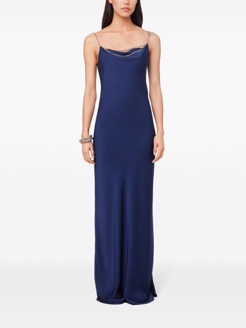 Rabanne Long Dress With Chain Straps