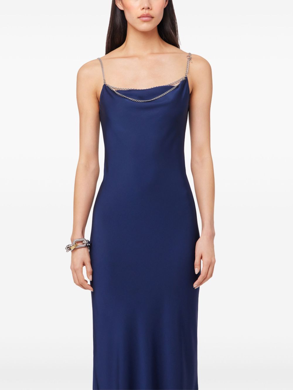 Rabanne Long Dress With Chain Straps