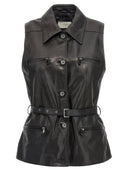 Magda Butrym Single Breasted Leather Vest