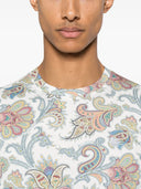 Etro T -skjorta med paisley -tryck