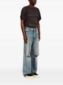 MM6 Maison Margiela szerokie jeansy z zaniedbaniem