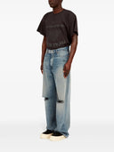MM6 Maison Margiela szerokie jeansy z zaniedbaniem