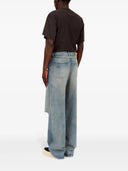 MM6 Maison Margiela szerokie jeansy z zaniedbaniem