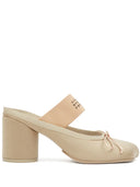 MM6 Maison Margiela Balet Mules z logo 70 mm