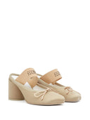 MM6 Maison Margiela Balet Mules z logo 70 mm