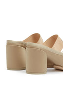 MM6 Maison Margiela Balet Mules z logo 70 mm
