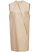 Mm6 Maison Margiela Dress With Cap Sleeves And Pleats