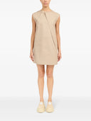 Mm6 Maison Margiela Dress With Cap Sleeves And Pleats