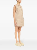 Mm6 Maison Margiela Dress With Cap Sleeves And Pleats