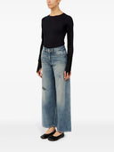 MM6 Maison Margiela szerokie jeansy z zaniedbaniem