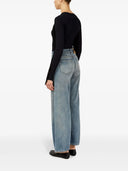 MM6 Maison Margiela szerokie jeansy z zaniedbaniem