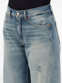 MM6 Maison Margiela szerokie jeansy z zaniedbaniem