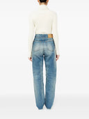 Mm6 Maison Margiela Straight Jeans With A Worn Effect
