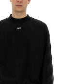 Sweat-shirt blanc avec logo