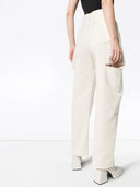 Maison Margiela proste dżinsy z zużytym efektem