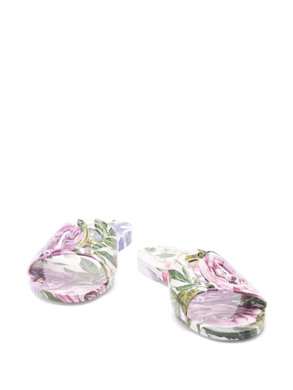 Dolce & Gabbana Floral Slide Sandals