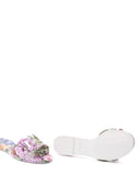 Dolce & Gabbana Floral Slide Sandals