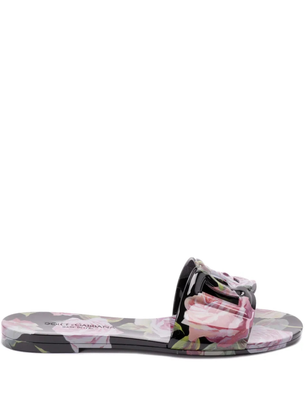 Dolce & Gabbana Floral Slide Sandals