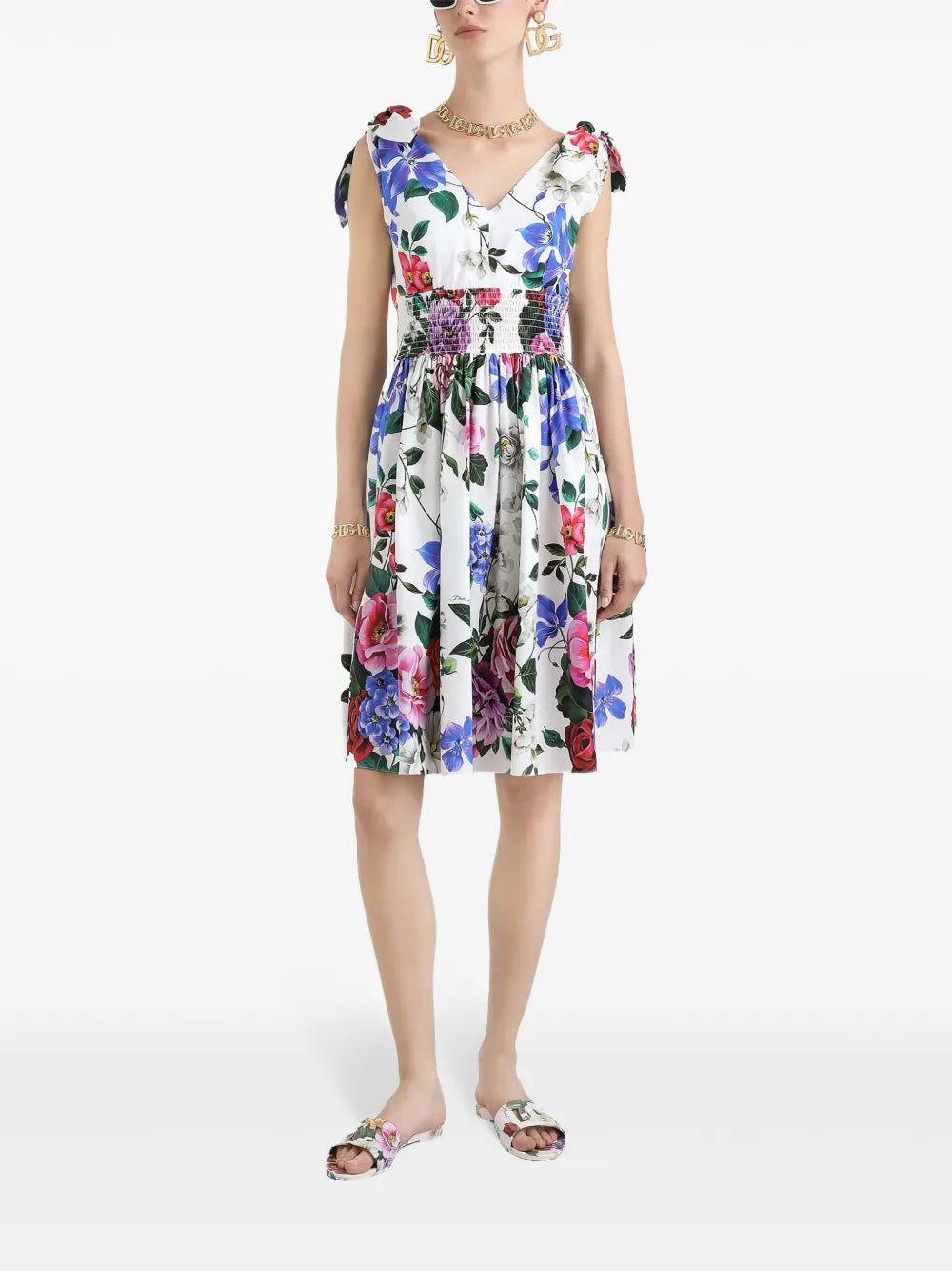 Dolce & Gabbana Floral Midi Dress – Balardi