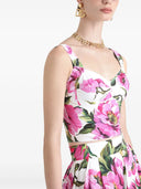 Dolce & Gabbana Flower Print Bustier Top