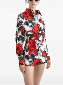 Dolce & Gabbana Shorts With Red Roses Print