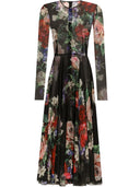 Dolce & Gabbana Floral Print Midi Dress