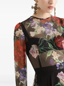 Dolce & Gabbana Floral Print Midi Dress