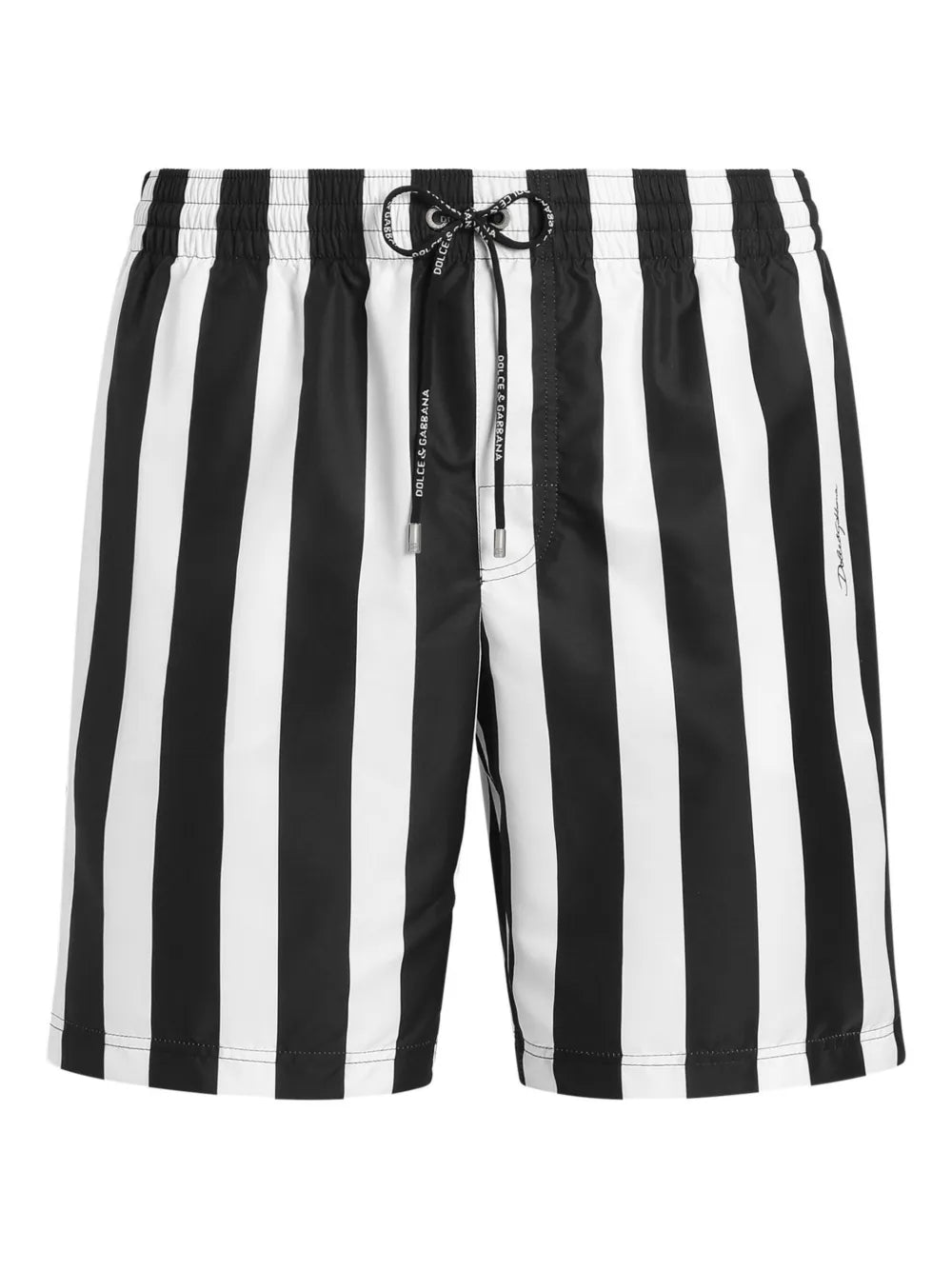 Pantalones cortos de natación a rayas de Dolce & Gabbana