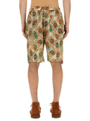Drôle de Monsieur Bermuda Shorts z drukiem