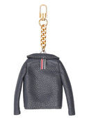 Thom Browne Soft Classic Jacket Charm In Caviar Agneau