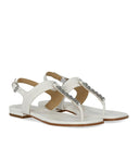 Sandalo infradito Marcia bianco di Michael Kors